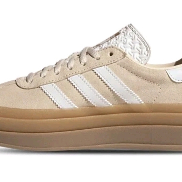 NWT- Adidas Gazelle Beige Sneakers Size 8.5 For Women And 7 In Men For US sizes - Picture 3 of 10